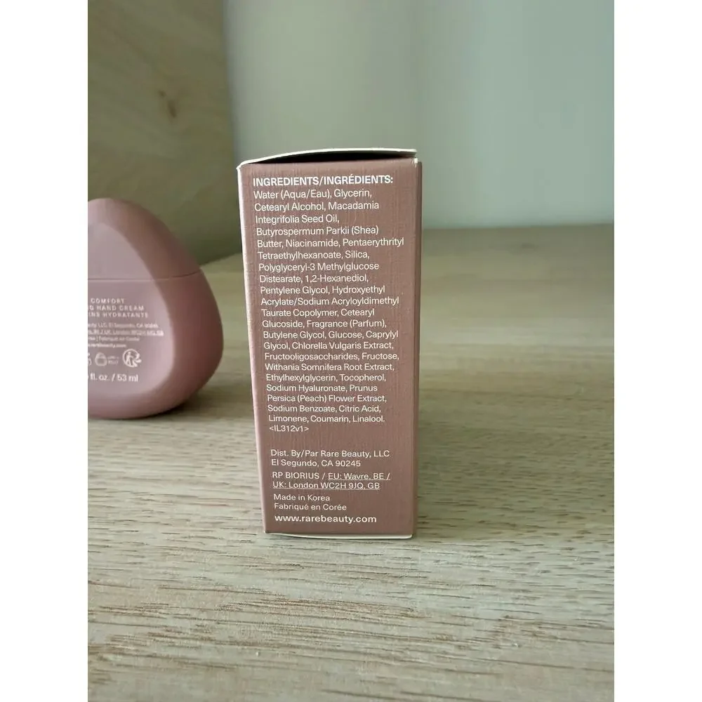 $18 New Rare Beauty Find Comfort Hydrating Hand Cream Niacinamide Shea Butter